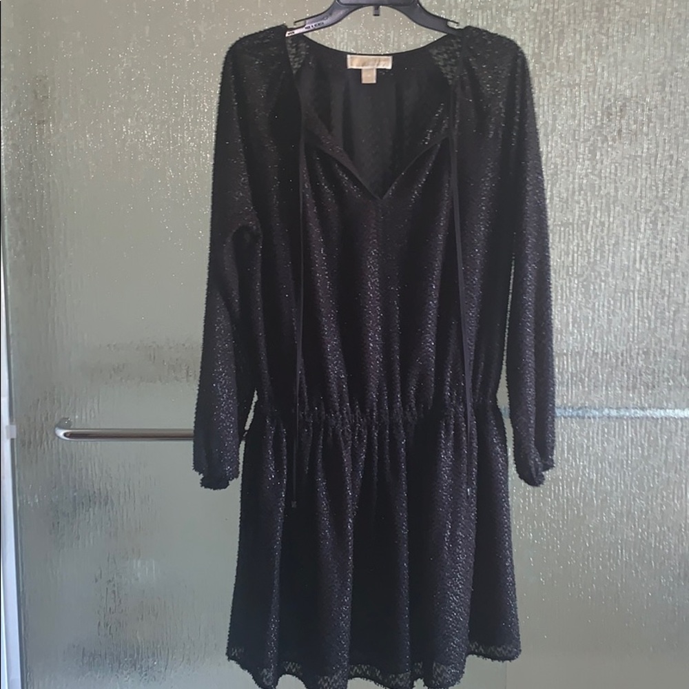 Michael Kors Shiny Black Dress